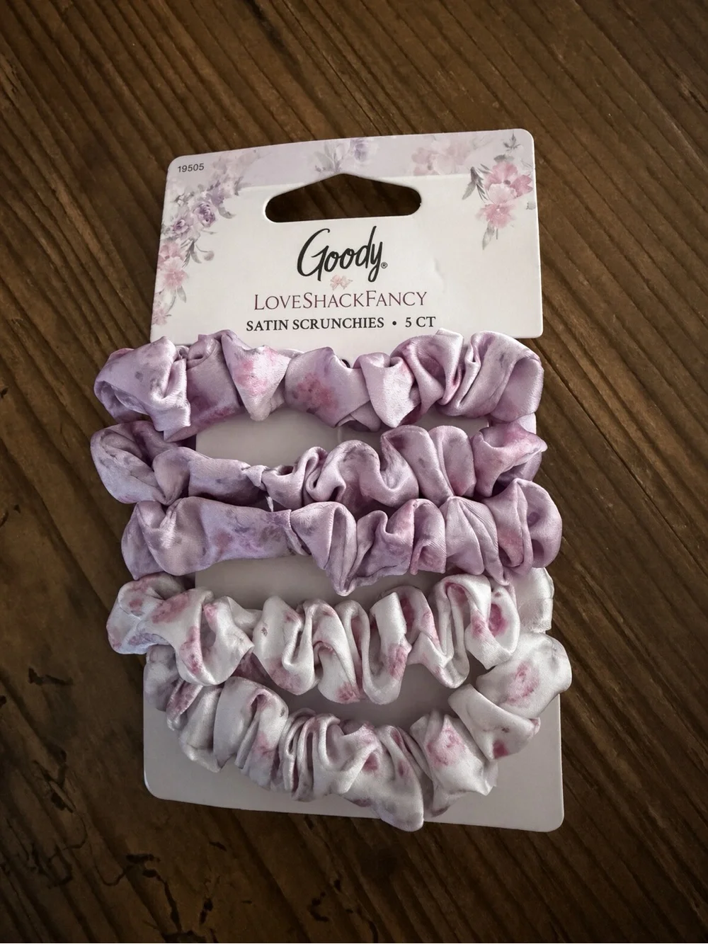 Goody x LoveShackFancy Satin Scrunchies & Wet Brush Comb Set